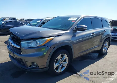 2014 Toyota Highlander Limited V6 из США, поврежденный, VIN 5TDDKRFHXES039535